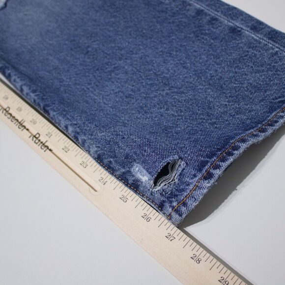 NWT $79.50 Levi's Ribcage Straight Ankle Distressed Med Wash Jeans Women 26x27 - Picture 14 of 14